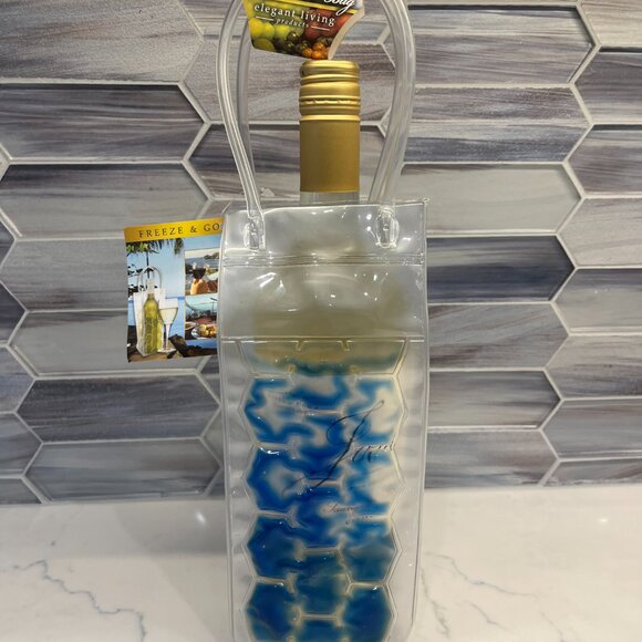 Beverage Chill Bag/ Freeze Tote / SPECIAL THREE FOR $20 /Clear Wine Bag NWT - Picture 4 of 11